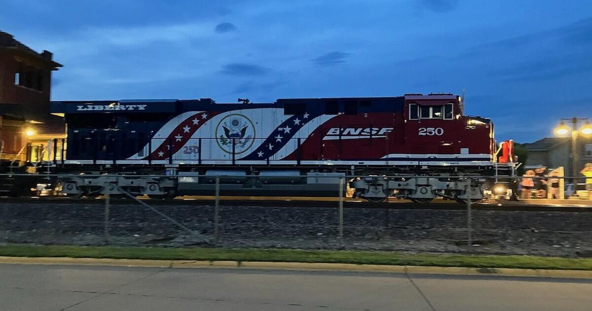 Train engine turns heads