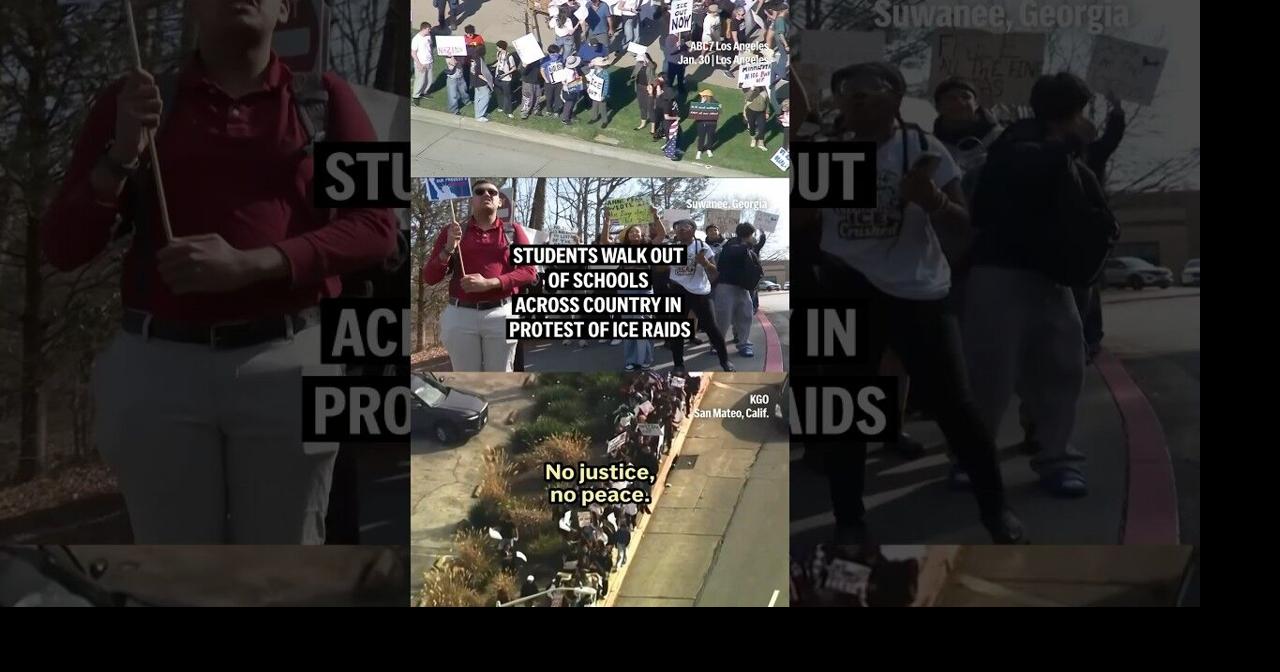 Students walk out of schools across country in protest of ICE raids