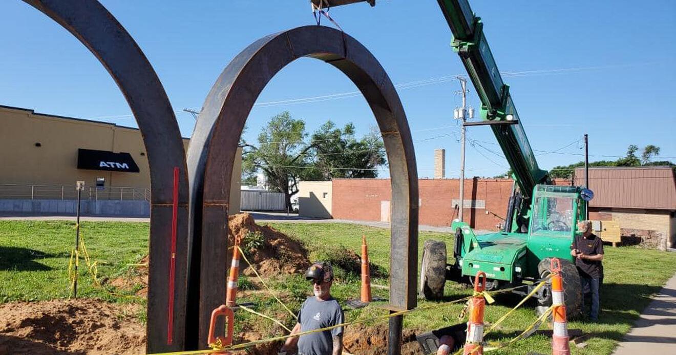 Arches installed to start GRP outdoor area - Vimarsana News