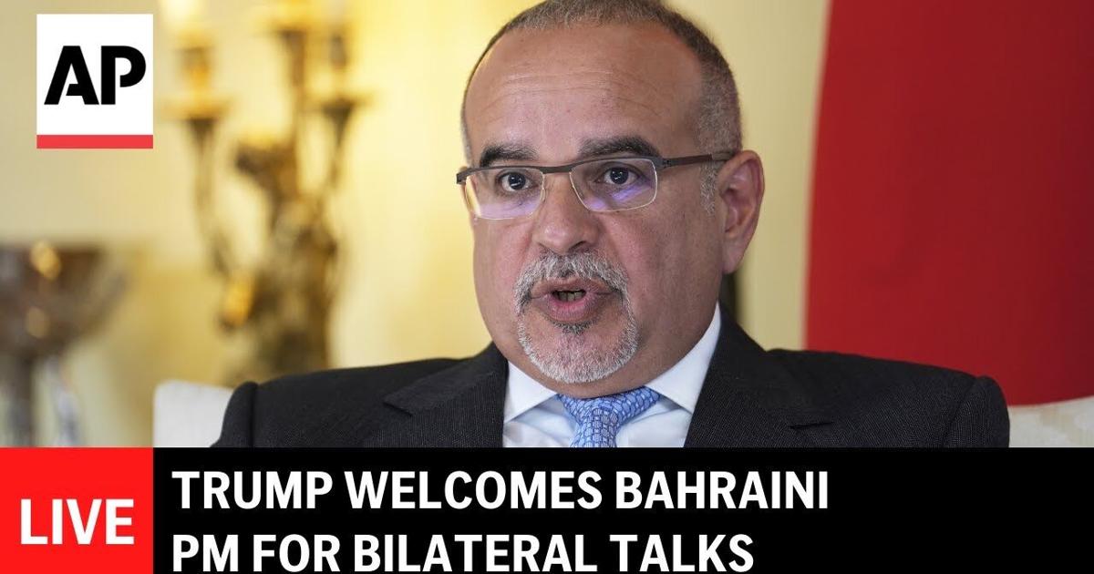 LIVE: Trump welcomes Bahraini PM and crown prince for bilateral talks