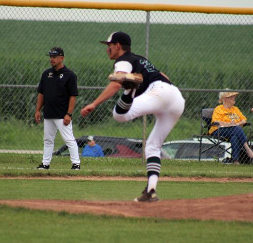 Brock Thuleen pitches L-M