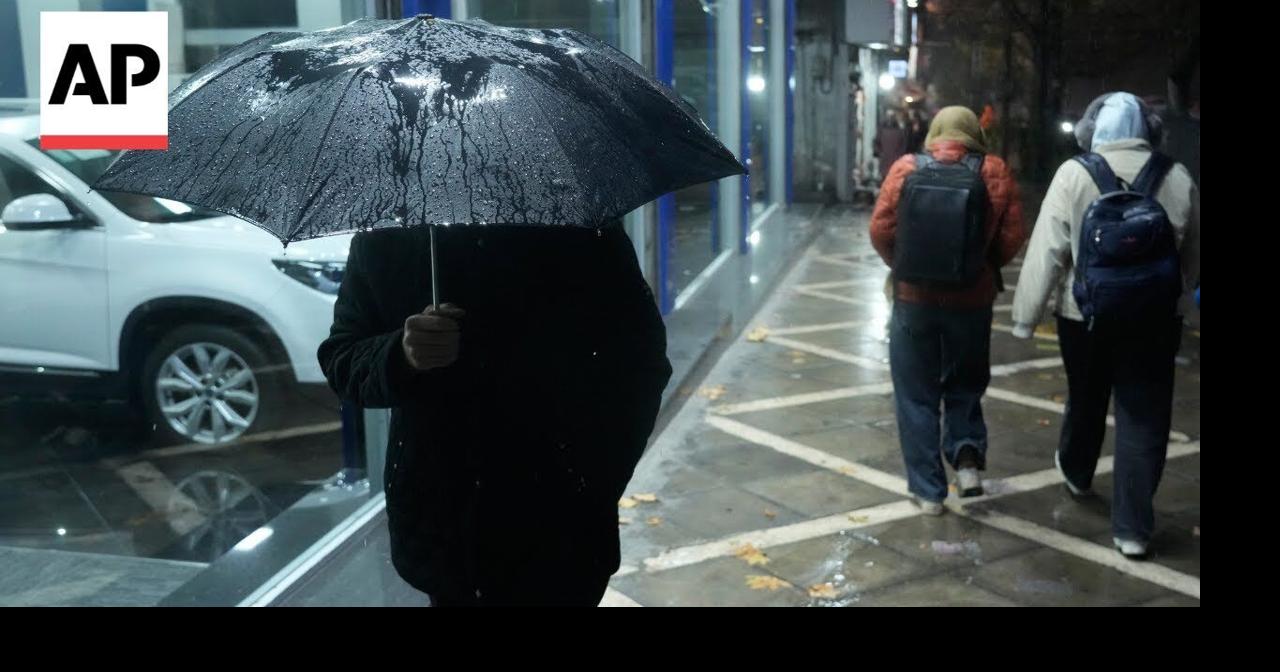 Rain falls in Iran's capital, but the drought-ravaged nation needs more