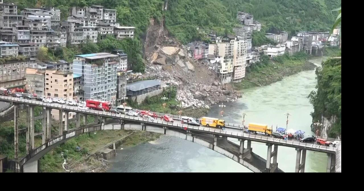 Scene in China's Chongqing after deadly landslide