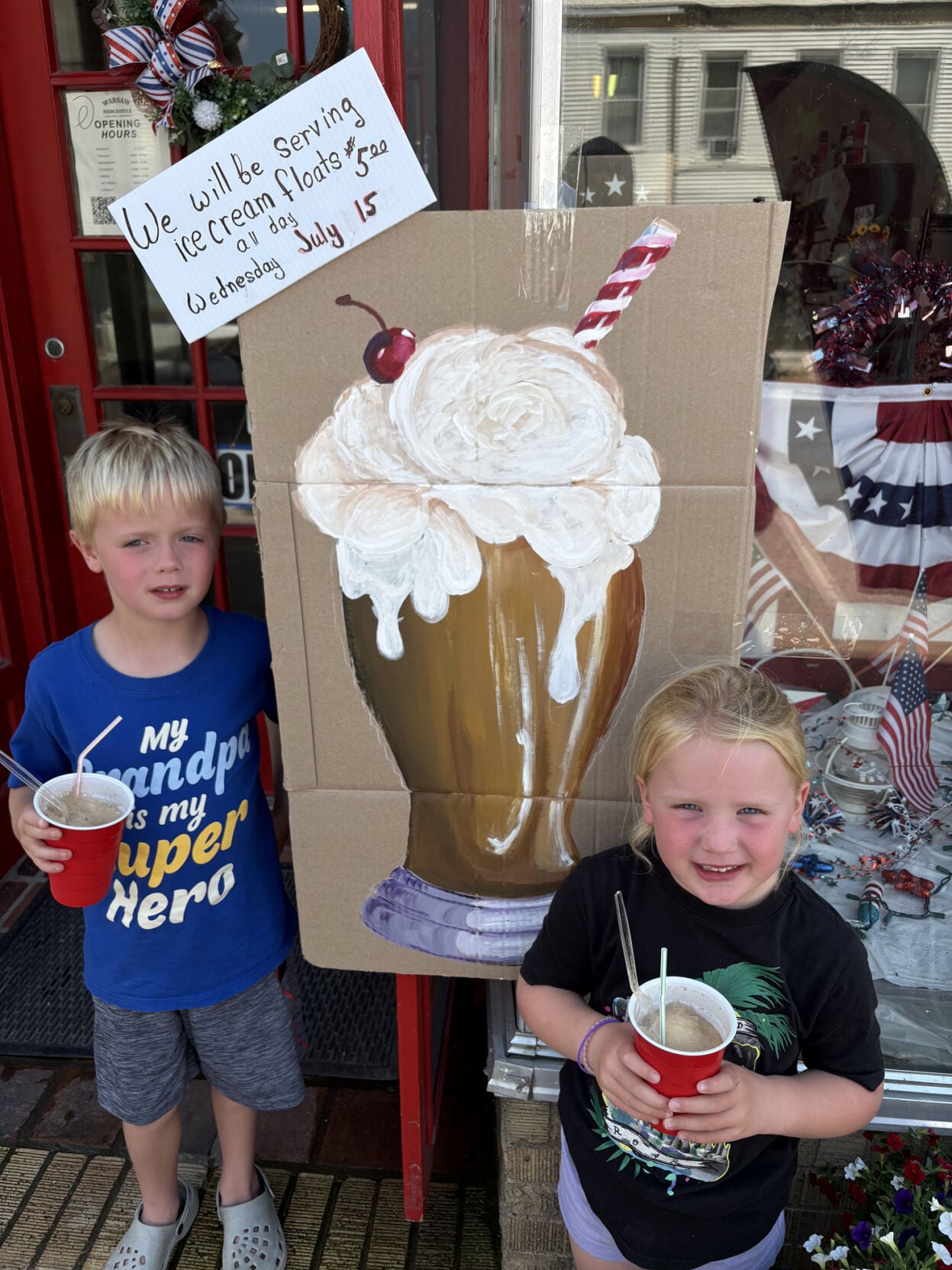 Warsaw Mercantile floats celebrate the 'old'and the'new'