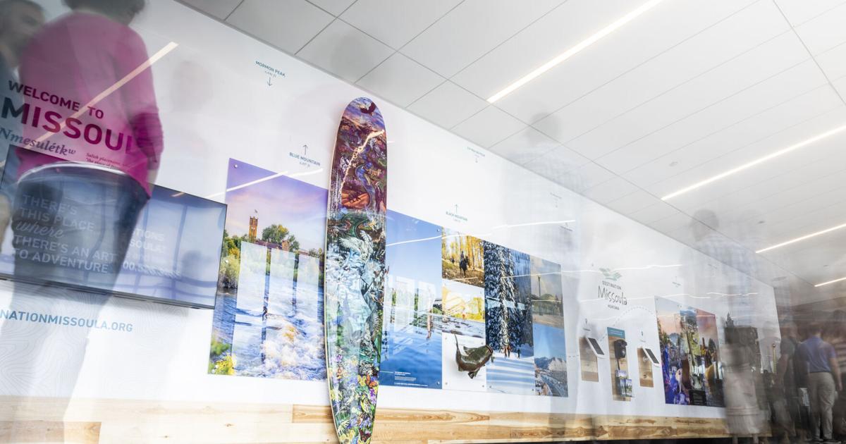 'Iconic Missoula': Local art showcased at new airport welcome wall