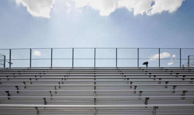 sports bleachers stockimage