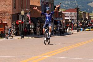 Whitefish pro rolls to Pintler Classic men's title; Bozeman's Pummel first woman to cross line; Butte product/Olympic speedskating hopeful wins men's Cat 4/5