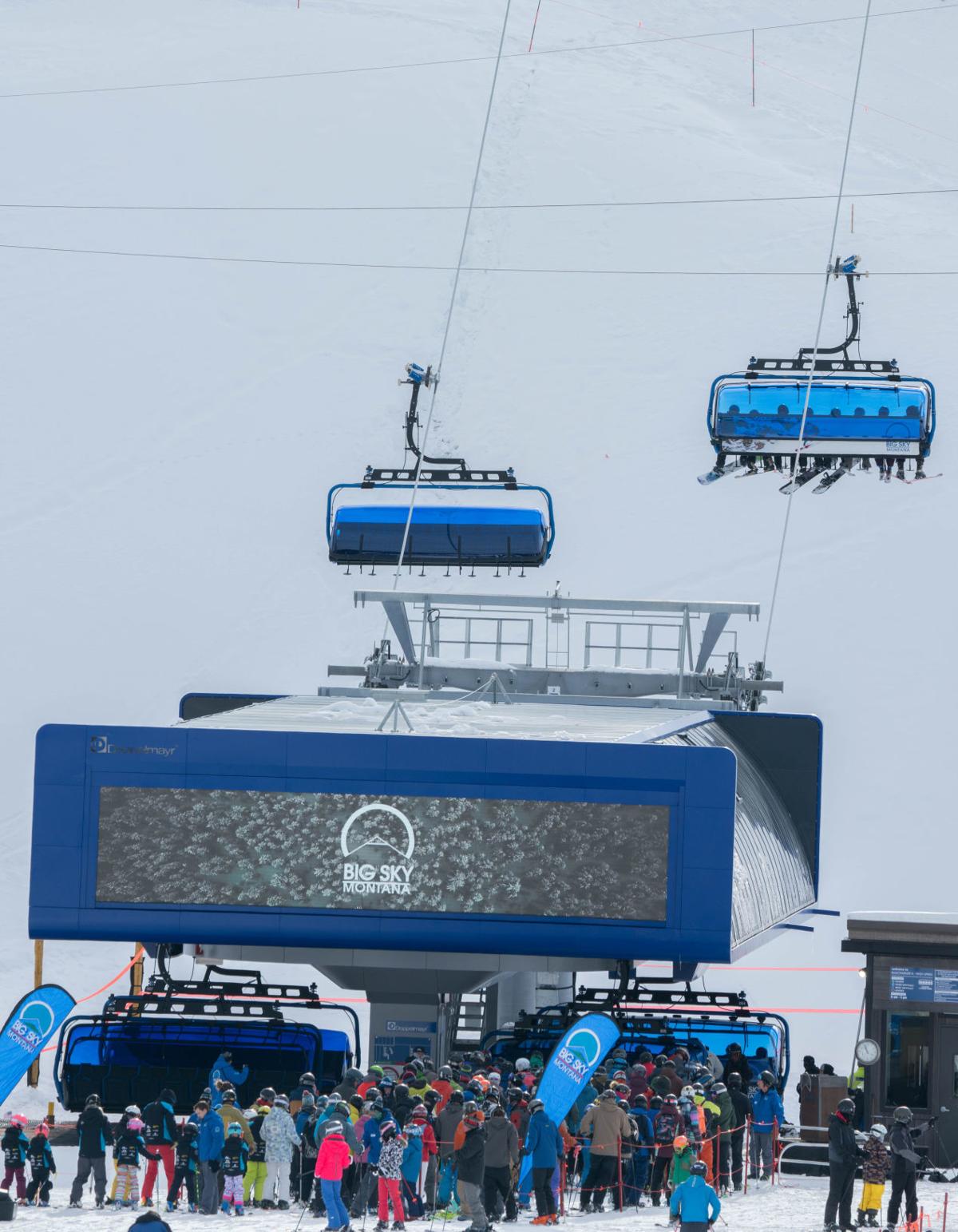 Big Sky Resort unveils North America's firstever 8person chairlift