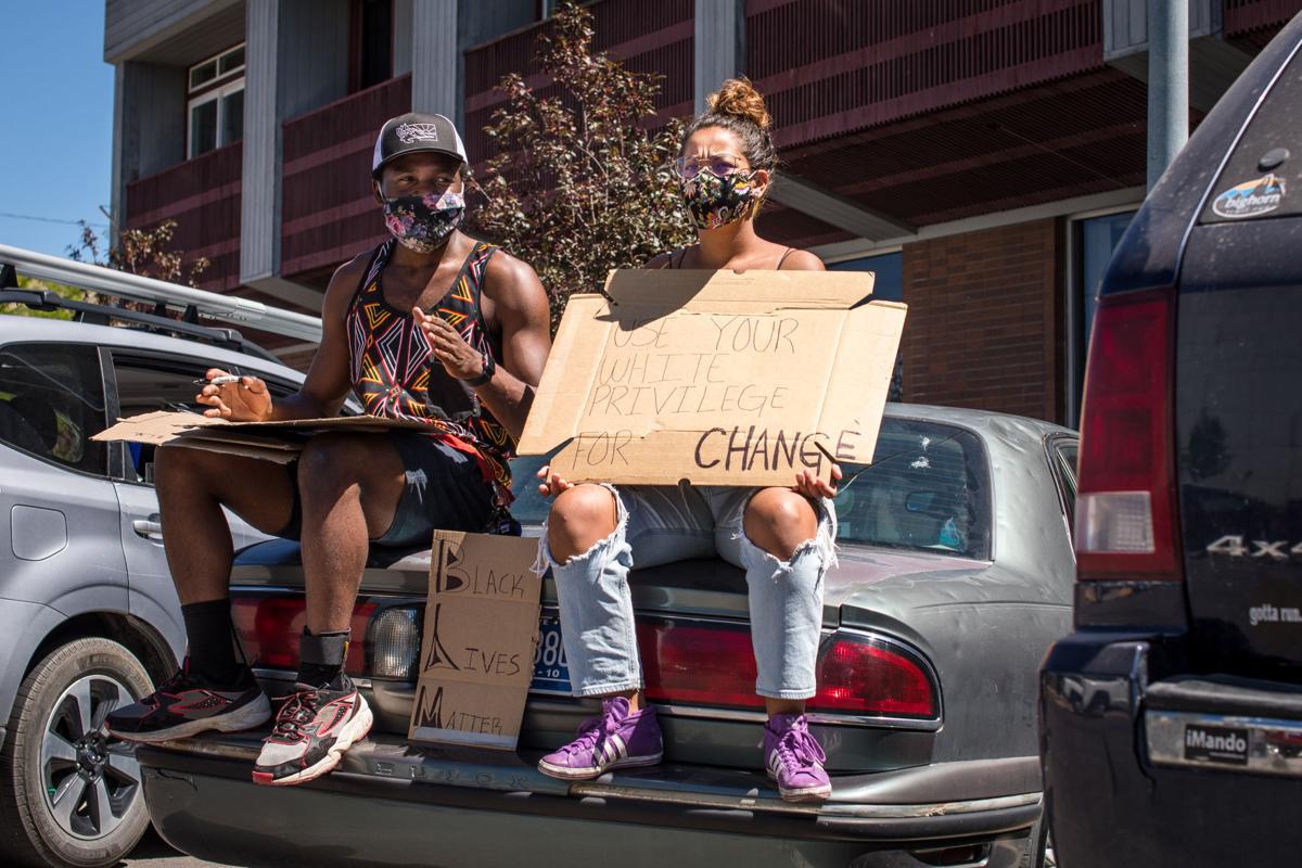 Socially Distanced Blm Protest Fills Downtown Missoula Local News Missoulian Com