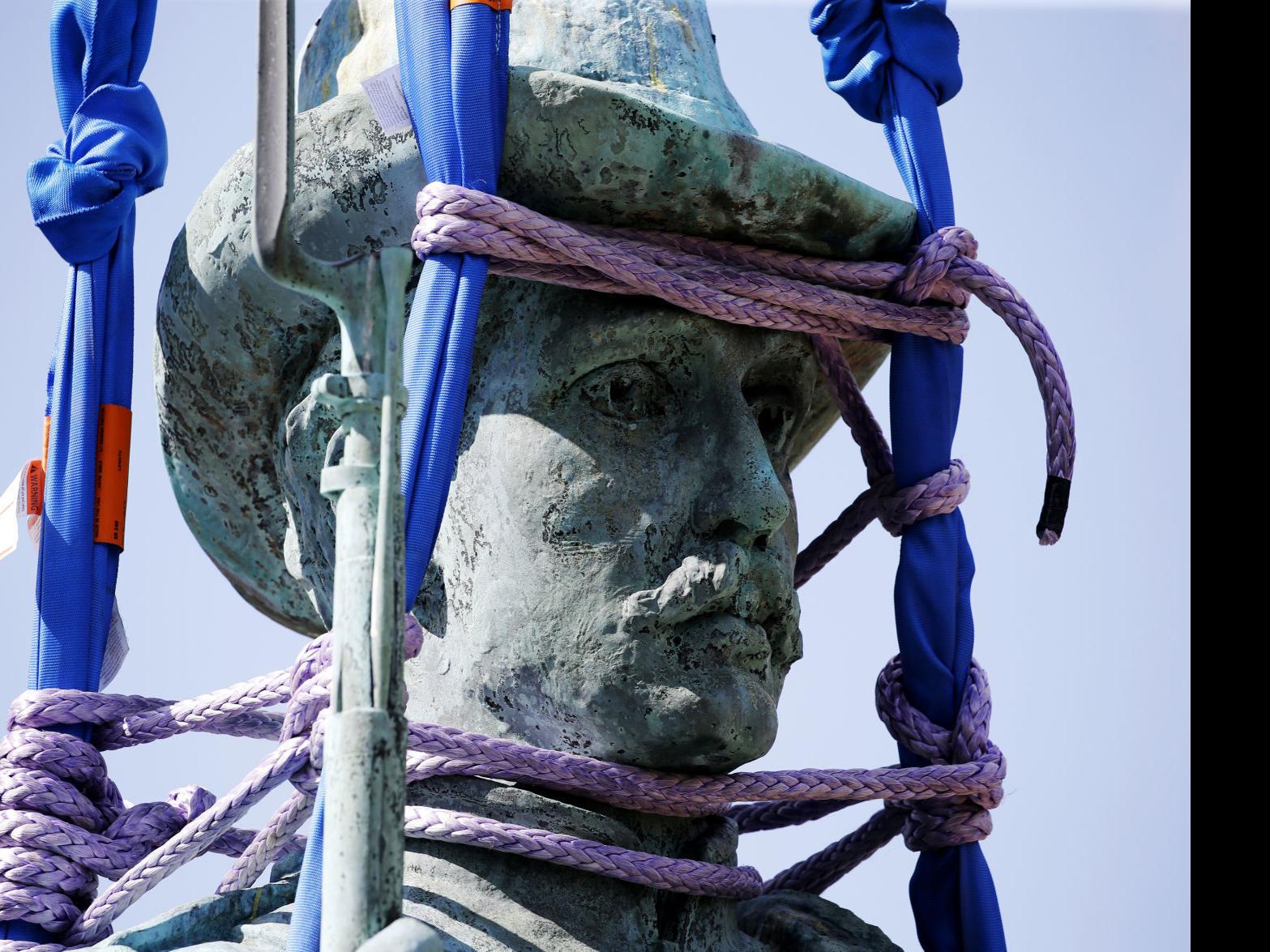 Photos A Look At Statues Toppled Damaged Questioned In Wake Of