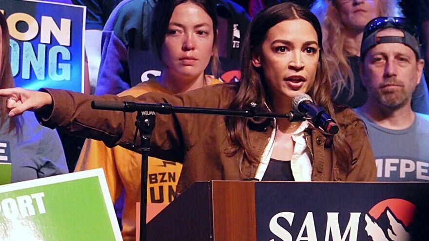 In Missoula, Forstag and Ocasio-Cortez campaign for working class votes
