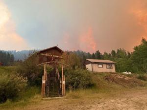 Sand Creek fire jumps fire line at Maverick Mountain, Elkhorn Hot Springs; stands at 27K acres