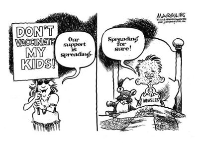 CARTOON: Support for anti-vaccine message is spreading ...