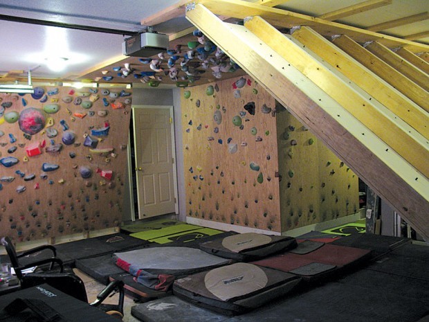 Couple S Garage Also Rocks As Climbing Wall Business