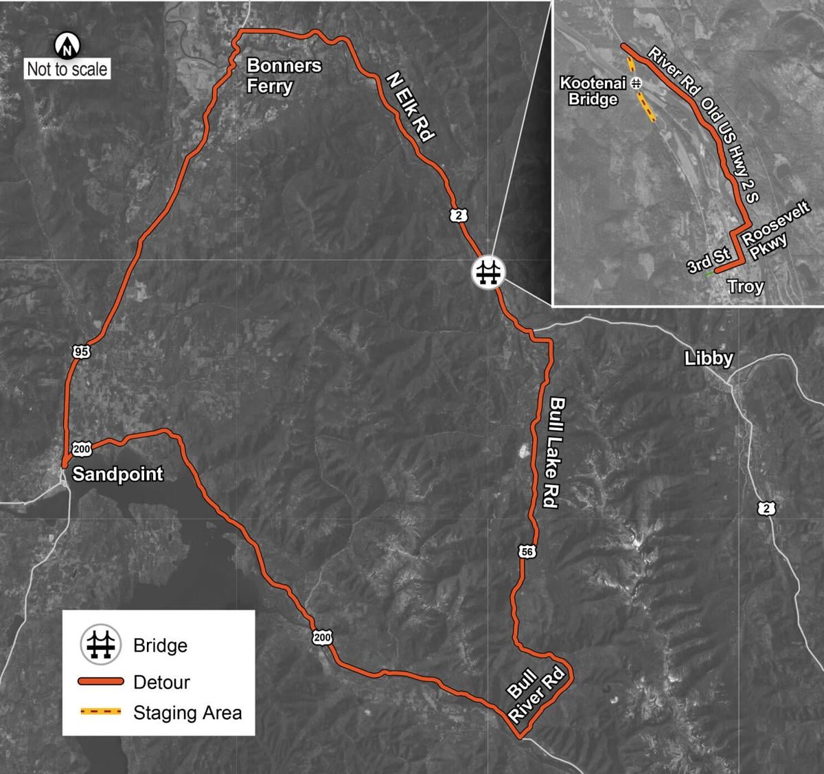 Crews to temporarily close Kootenai River Bridge