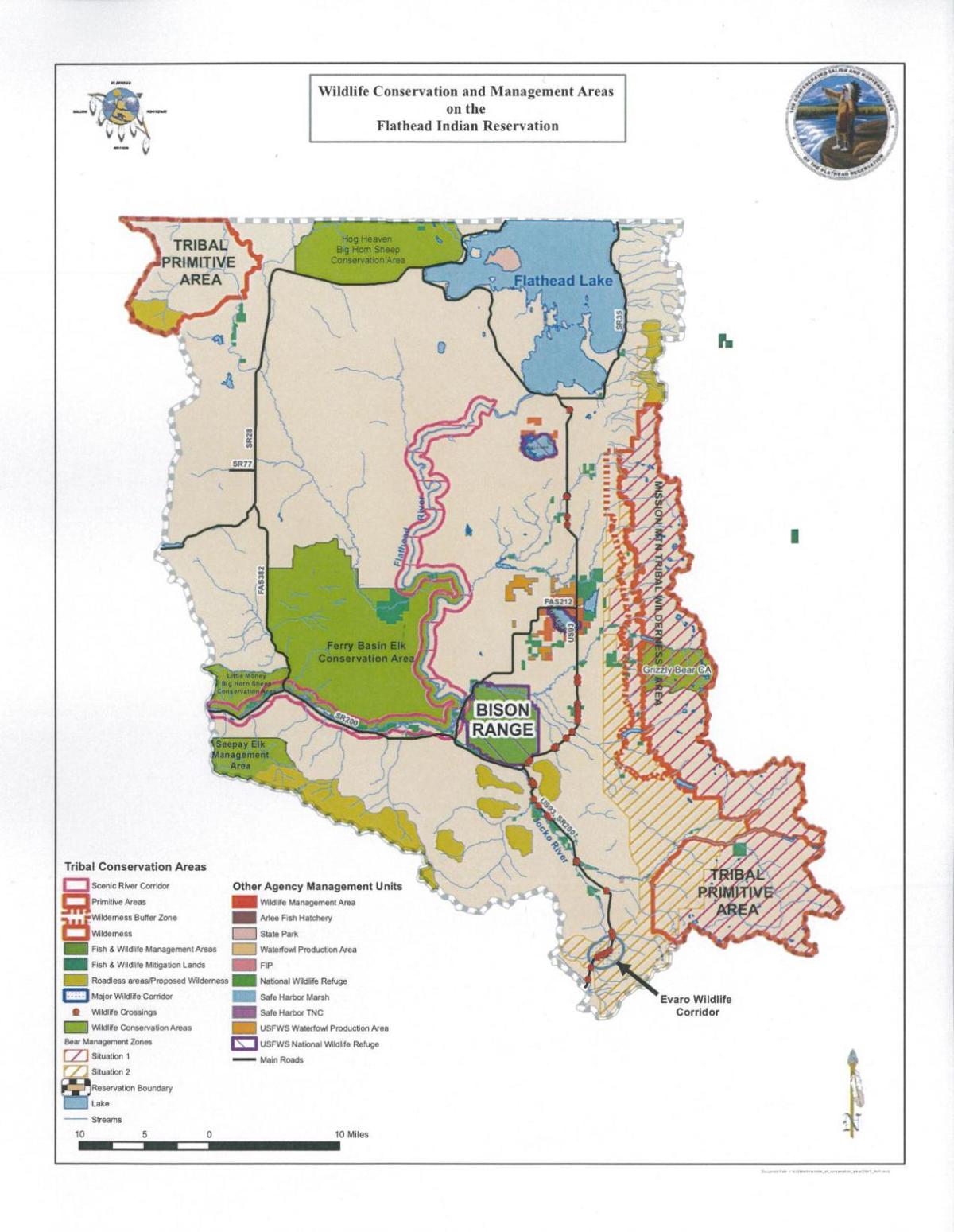 Flathead Indian Reservation Map Cskt Wildlife Conservation Area Map | | Missoulian.com