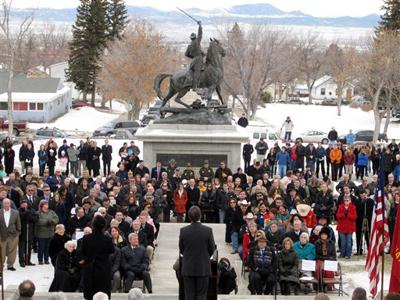 bullock investigation practices complaint political campaign under after missoulian inauguration followed helena mont speech gives steve gov jan monday his