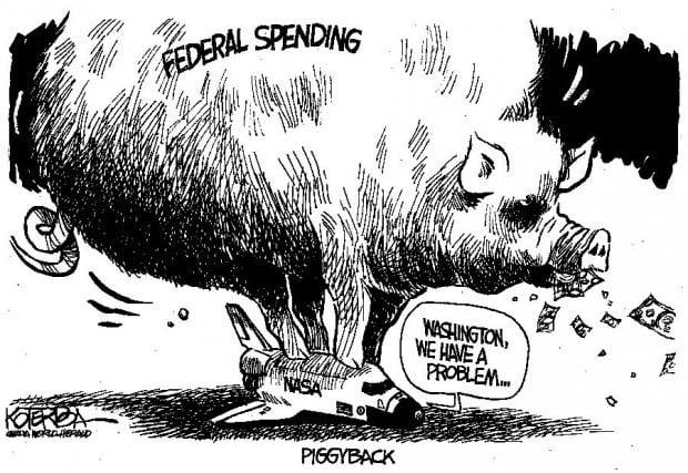 CARTOON: NASA being crushed under weight of federal spending | Cartoons ...