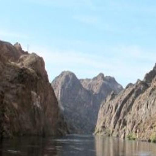 Just Outside Las Vegas Kayaking Through A Canyon Outdoors