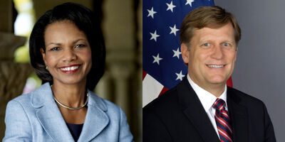 Condoleezza Rice Porn - Condoleezza Rice, Michael McFaul, other leaders talk democracy at Mansfield  Lecture