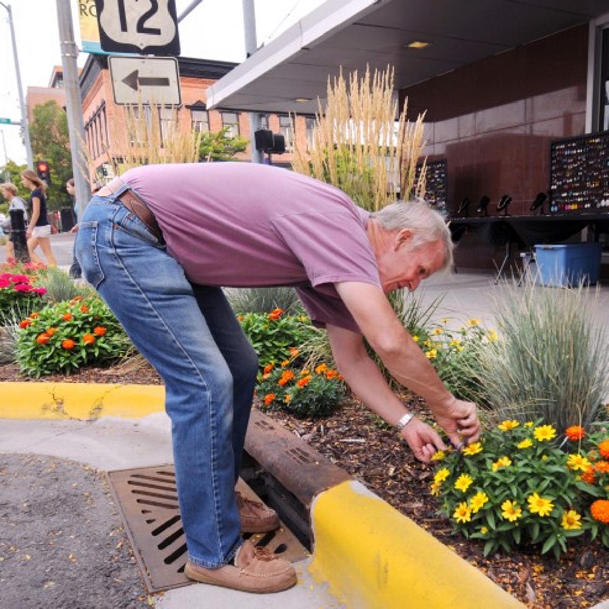Jewelry Vendor Turns Barren Downtown Missoula Curb Into Garden