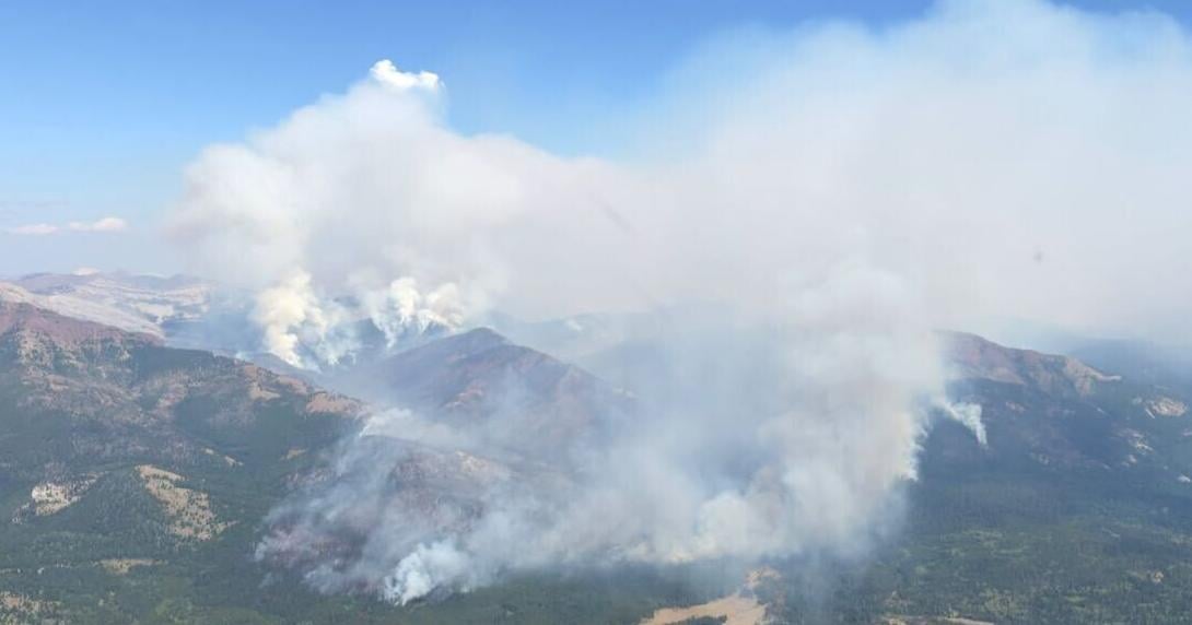 Camp Creek fire in the Bob Marshall Wilderness burns 6,500 acres in two days