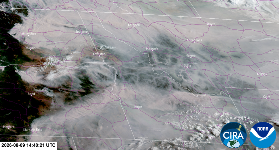 Wildfire Smoke Air Quality Update: August 9, 2026 at 9:15 a.m.