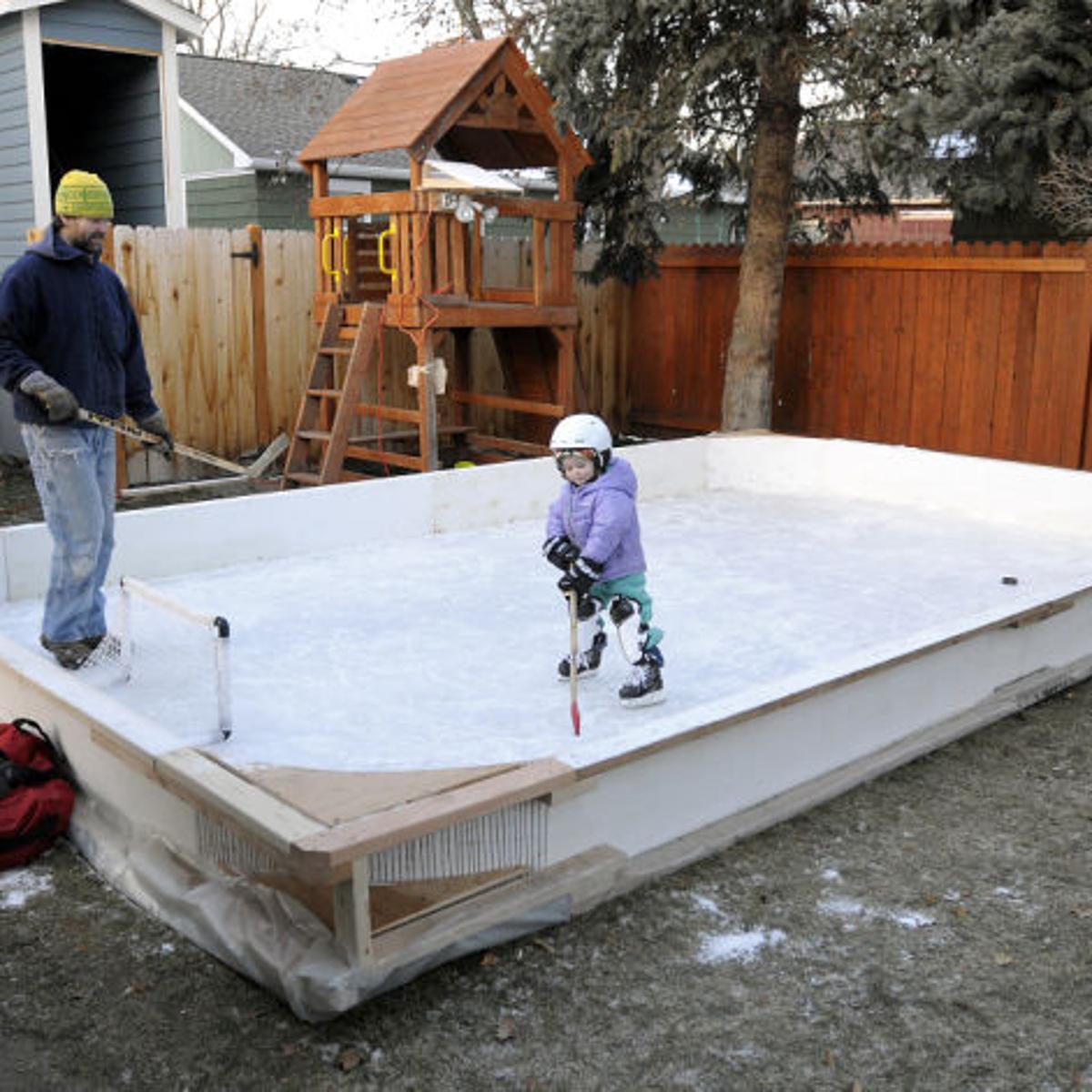 Backyard Ice Homemade Skating Rinks Pop Up Around Missoula
