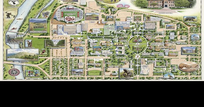 University Of Montana Map Brothers Create Limited-Edition Map Of Um Campus | Local News |  Missoulian.com