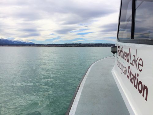 Jessie B research vessel on Flathead Lake