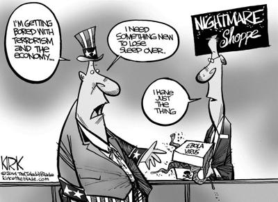 cartoon ebola newest nightmare