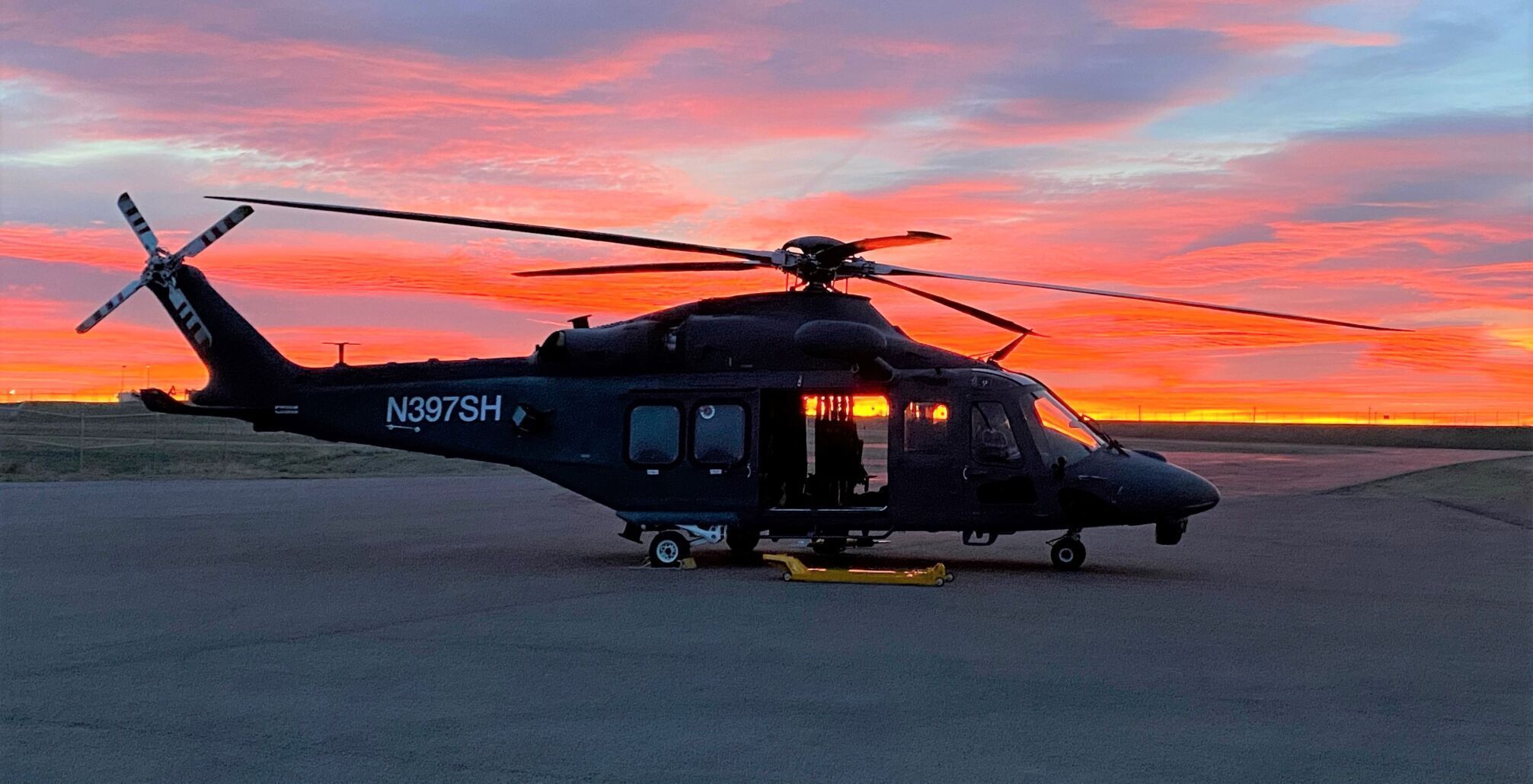 New Grey Wolf helicopter makes a stop at Malmstrom