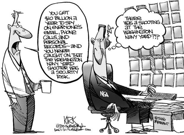 CARTOON: NSA uses annual budget of $10 billion to collect lots of ...