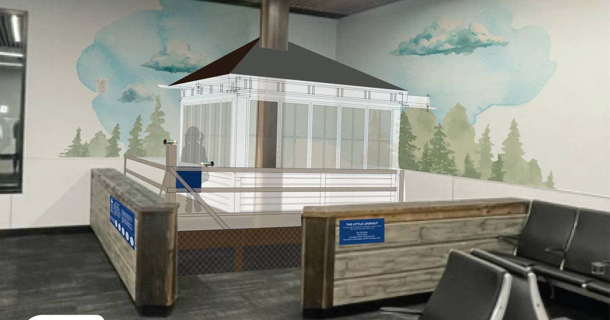 Fire lookout-themed child play space slated for Missoula Montana Airport