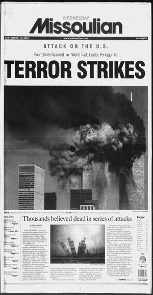 25 years ago: A look back at newspaper coverage of 9/11 in Missoula, Hamilton