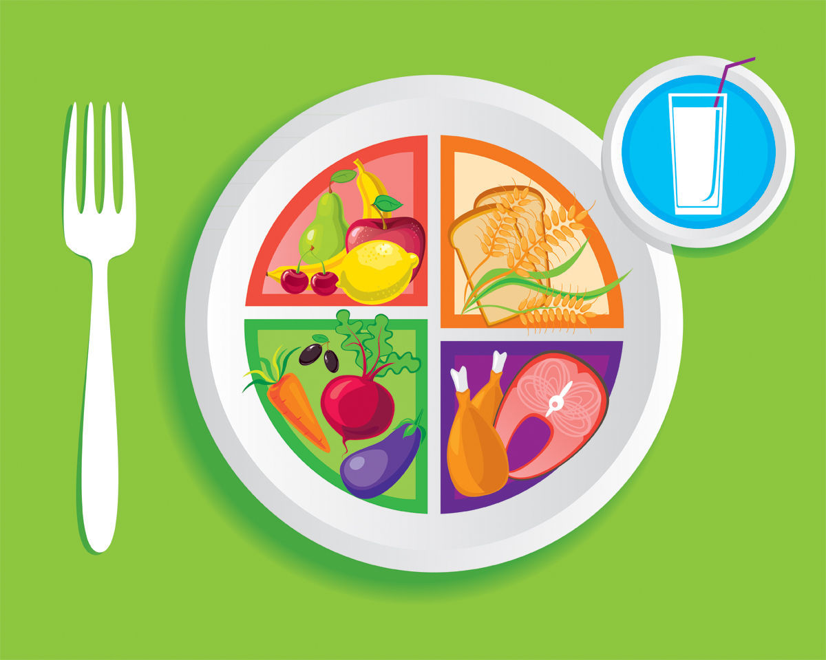 How to Draw Balanced Diet Chart, Balanced Diet Diagram, Food Chart Drawing  | Balanced diet chart, Diet chart, Balanced diet
