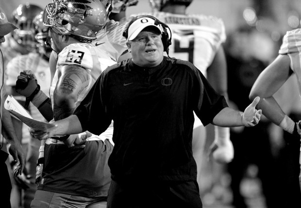 Oregon head coach Chip Kelly