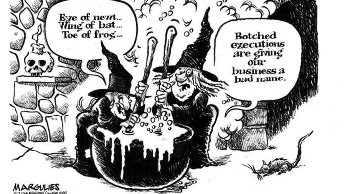CARTOON: Botched executions giving practice of witchcraft a bad name ...