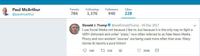 Paul McArthur Tweet - Trump