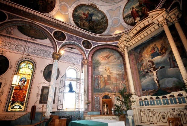 Restored stained glass window going in at St. Francis Xavier | Local ...