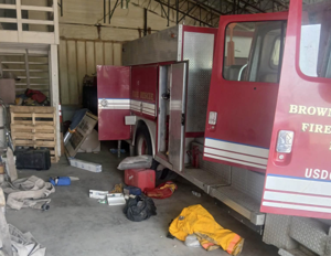 Heart Butte Fire Department building vandalized, engines damaged and out of service
