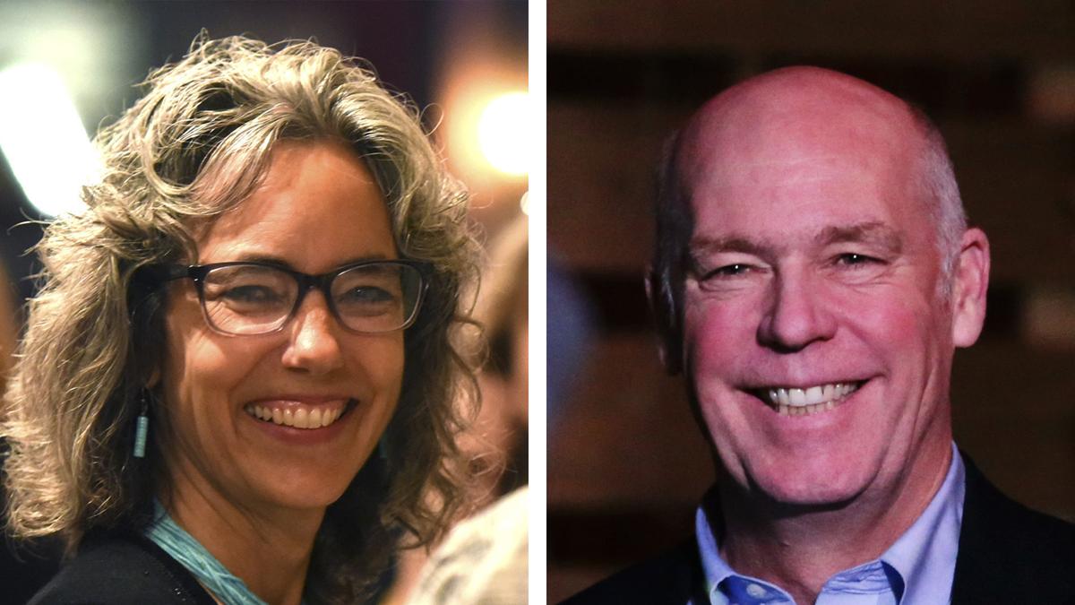 Kathleen Williams and U.S. Rep Greg Gianforte