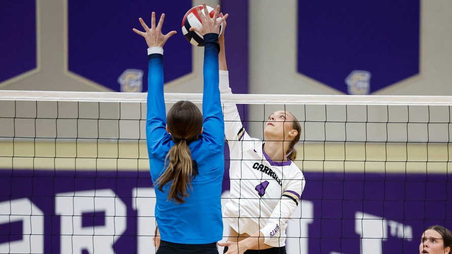 Carroll Closes Five Game Homestand with Five Set Win
