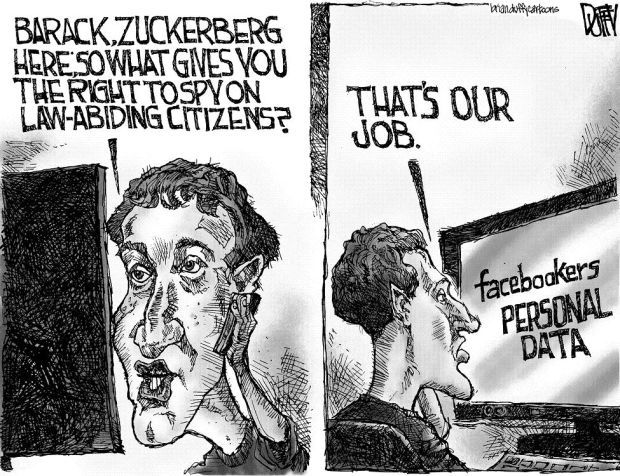 CARTOON: Zuckerberg may resent Obama spying on citizens