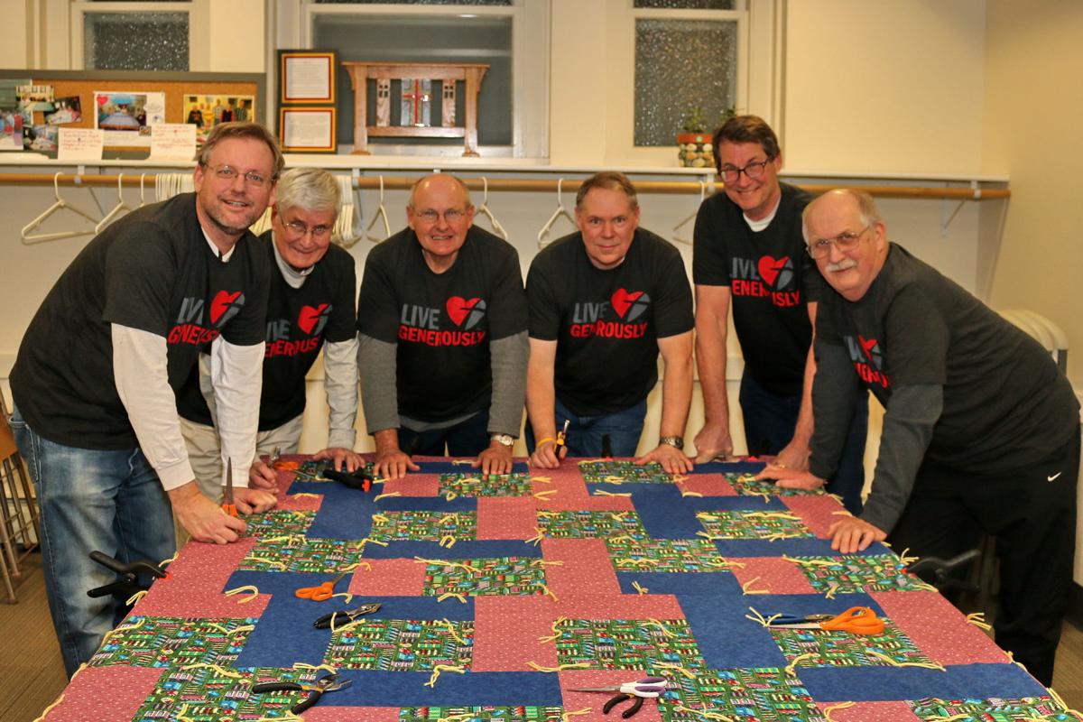 Men at St. Paul Lutheran form quilting group