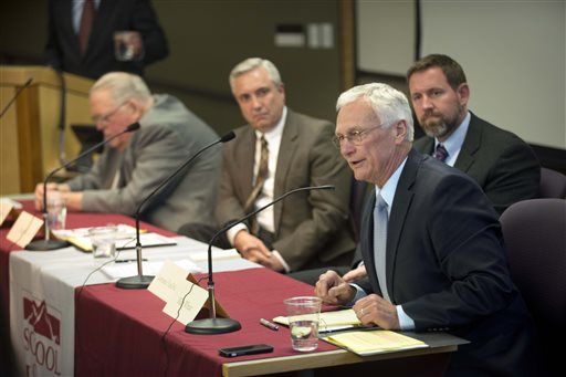 Justice Mike Wheat, Lawrence VanDyke, Justice Jim Rice, W. David Herbert