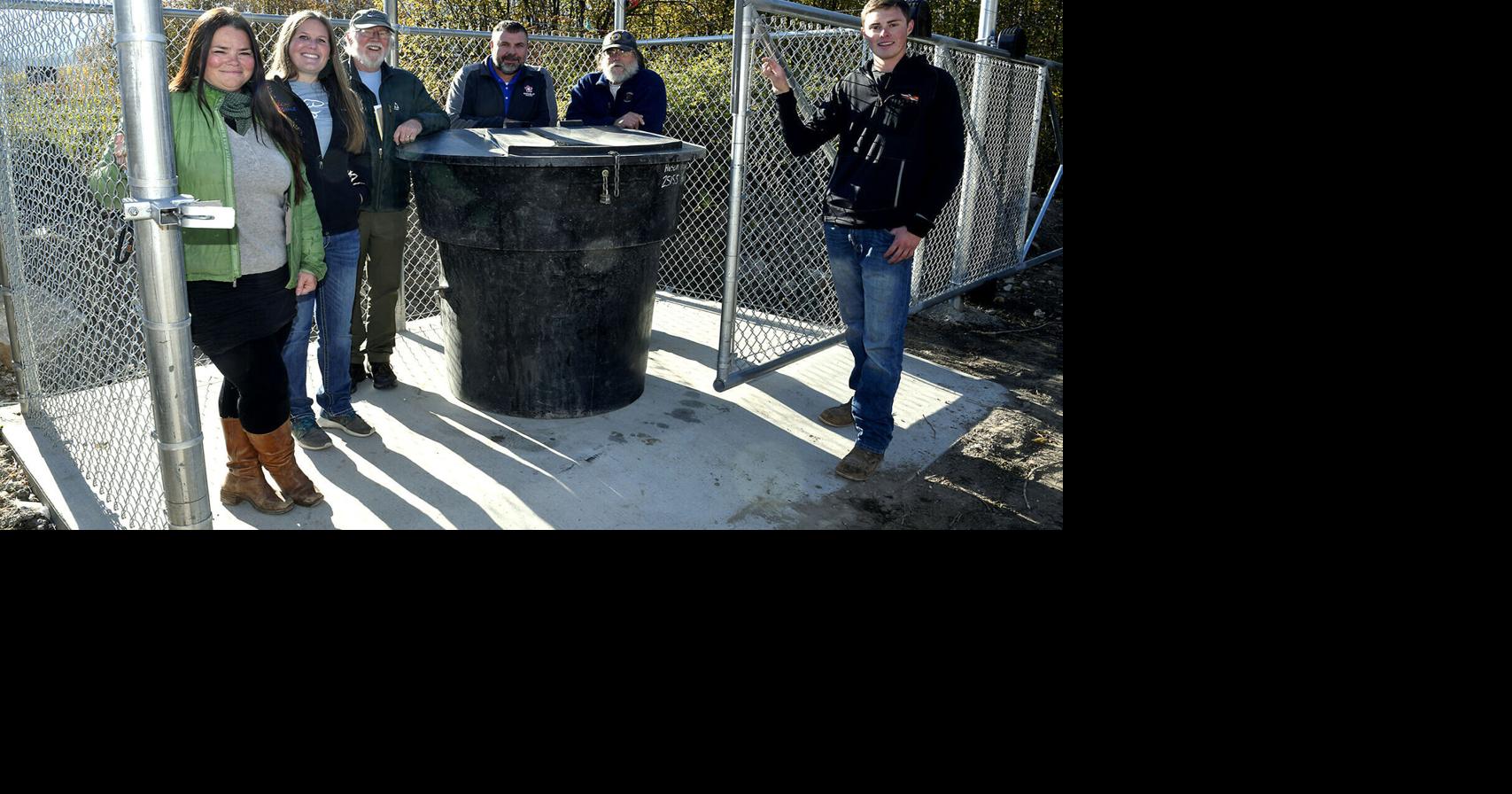 Metal garbage cans are the ultimate bear proof trash enclosures