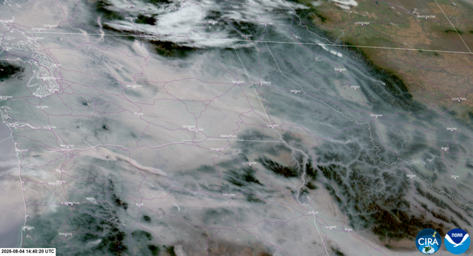 Wildfire Smoke Air Quality Update: August 4, 2026 at 9:15 a.m.