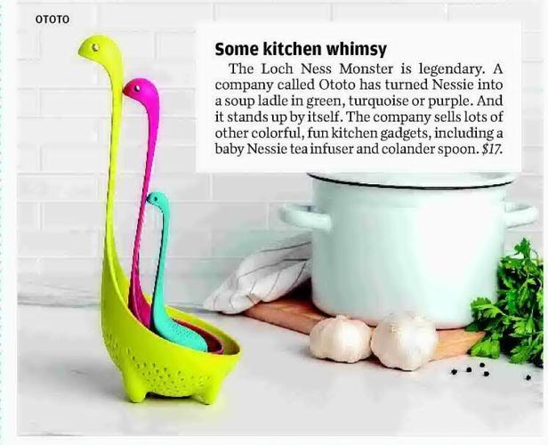 Ototo Nessie Spoon Colander Ladle Soup Kitchen (Turquoise) - Brand