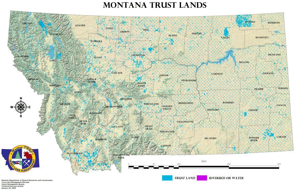Montana state trust lands revenue, which funds K12 education, ends 5